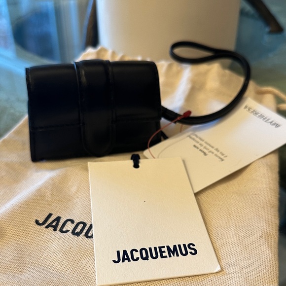 Jacquemus Handbags - New with Tag! $385 Jacquemus Black Leather Mini Bag Le Porte Bambino Wristlet